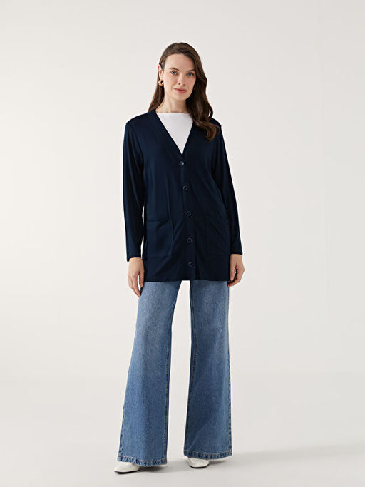 V Yaka D?z Uzun Kollu Kad?n H?rka