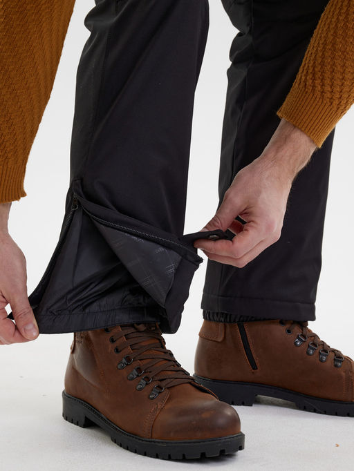 Полукомбинезон утепленный мужской зимний горнолыжный черного цвета 2405Ch - Mtforce фото 14