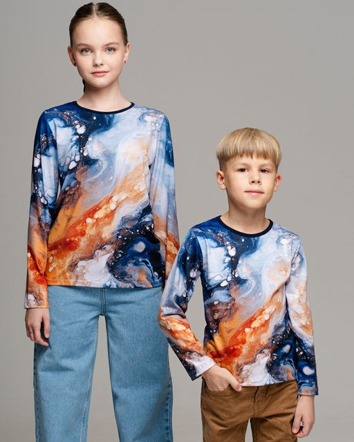 Дизайнерский детский лонгслив SAHAR art lab