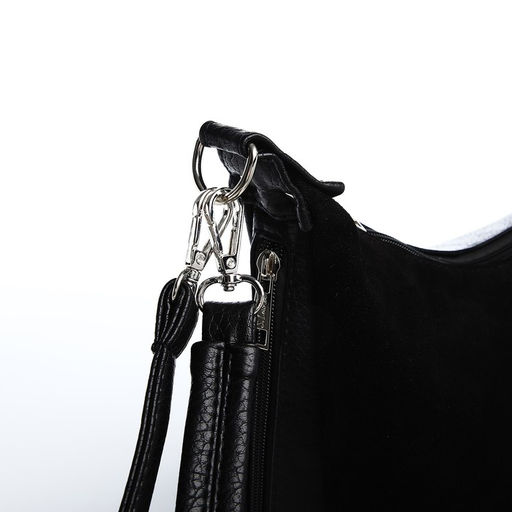 Сумка-мешок на молнии, цвет чёрный - Simaland фото 8