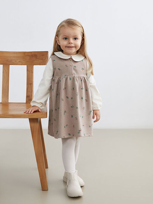 Bebe Yaka K?z Bebek Bluz ve Elbise