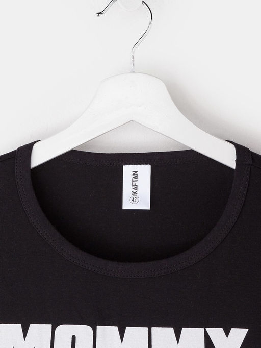 Футболка женская KAFTAN Sport Family, чёрный, р. 50