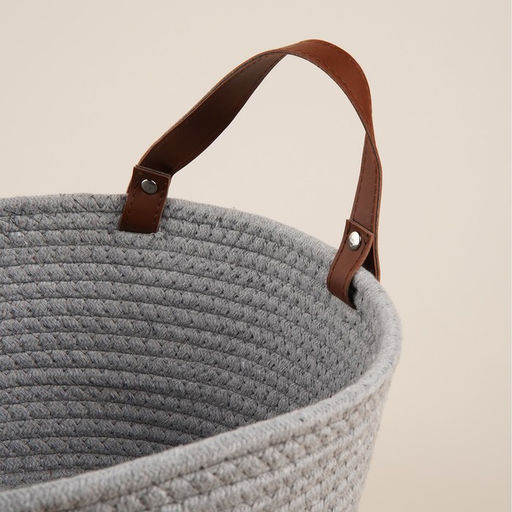 Корзина для хранения SL Home Луиза, плетёная, ручной работы, 333316 см, серая - Sima-land home фото 2