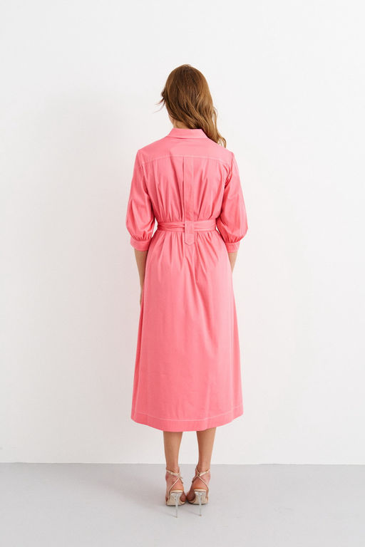 Платье свободного силуэта Ara (Цвет: Коралл) - Morozov Amavie фото 7