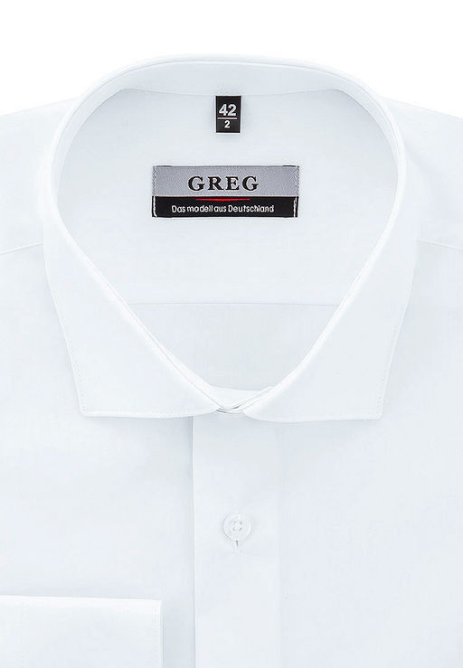 Сорочка мужская длинный рукав GREG 100/199/WHITE  фото 10