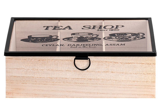 Подставка для чайных пакетиков 24*16,5*8 см Tea shop с 3-мя отделениями, с крышкой - Elan gallery фото 6