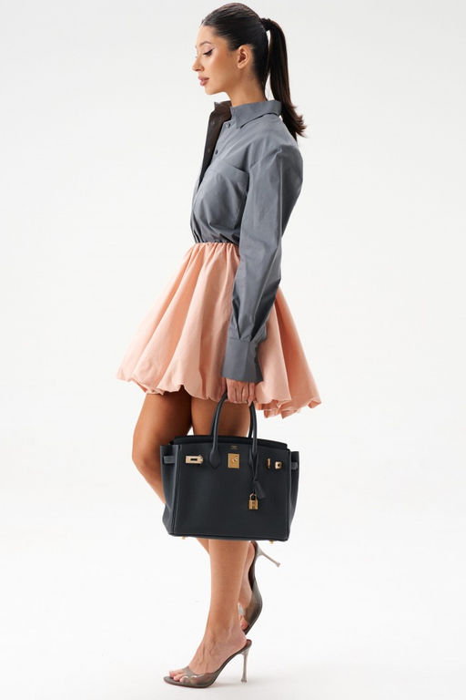 Юбка Annete А1413 баллон хлопок розовая  фото 8