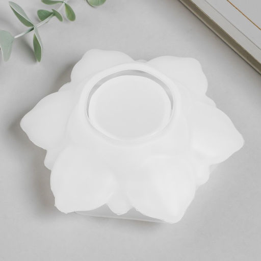 Молд силикононовый «Подсвечник цветок» 10,7 х 12,2 х 4,3 см