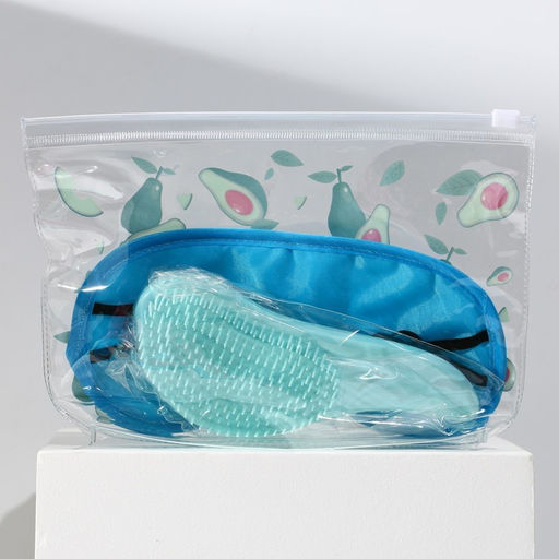 Набор Авокадо, косметичка, маска для сна и расчёска - Simaland фото 10