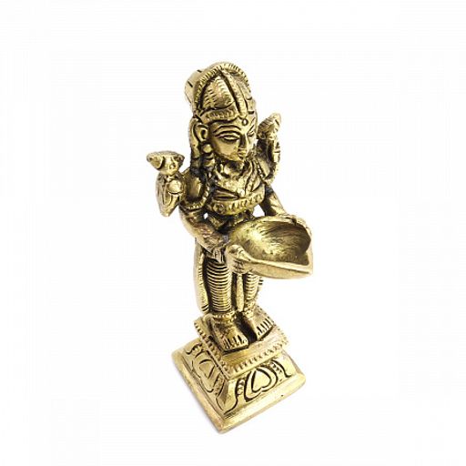 Фигура из бронзы BRS-A-10 Небесная дева Подсвечник символ процветания и благополучия 11см - Сандаловый дом фото 3