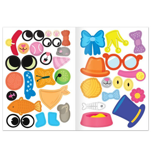 Книга с наклейками Милые мордашки. Создай своего питомца, 12 стр., 75 наклеек - Буква-ленд фото 5