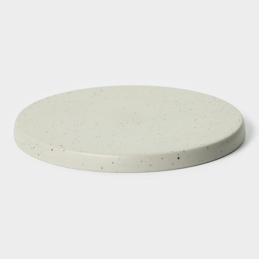 Блюдо «Мрамор», d=20.5 см, пластик, серое