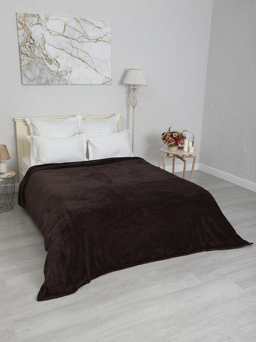 Плед Роял Плюш Шоколад 180х200