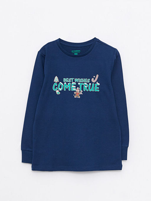 Bisiklet Yaka Y?lba?? Temal? Uzun Kollu Erkek ?ocuk Pijama Tak?m? - Waikiki фото 2