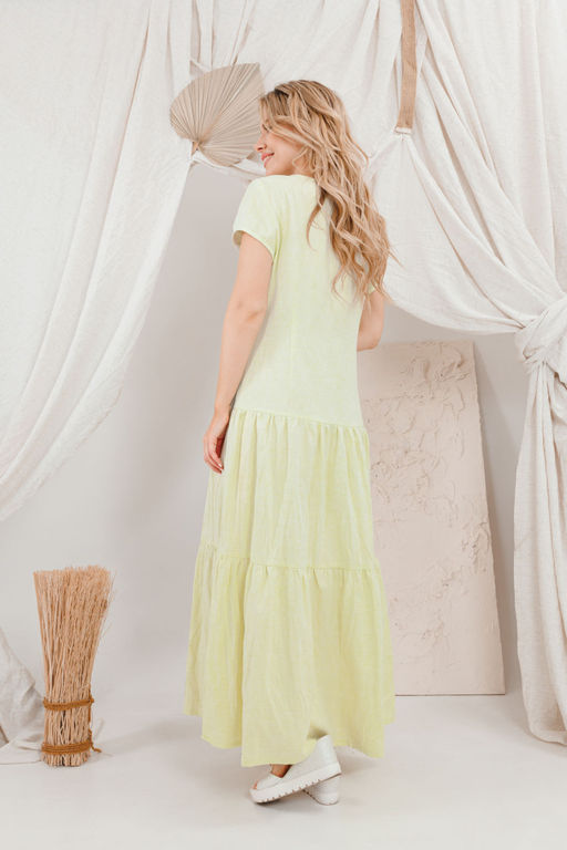 Платье AMORI 9671 желтый лимон  фото 4