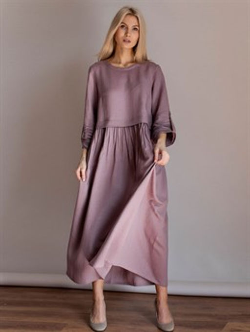 платье лен 57%, вискоза 43% - Волтри фото 3