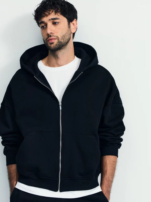 Худи relax fit на молнии / Zarina