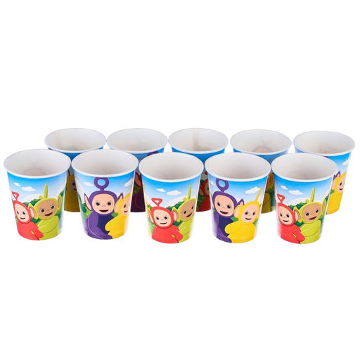 Цена за 10 шт. Стакан бумажный С Днем Рождения!, 250 мл, Телепузики - Simaland фото 5