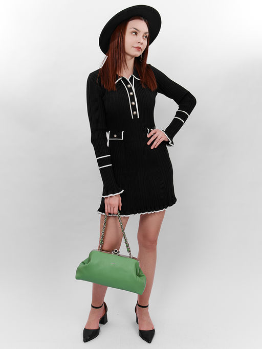 LACCOMA сумка Паола-Л815-спаржа эко кожа хлопок фото 8