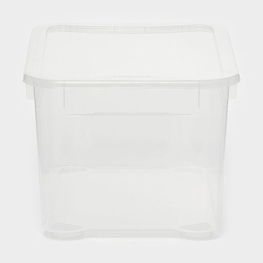 Ящик для хранения «Кристалл XS Plus», 16 л, 38.9×27.5×21.5 см, с крышкой, прозрачный