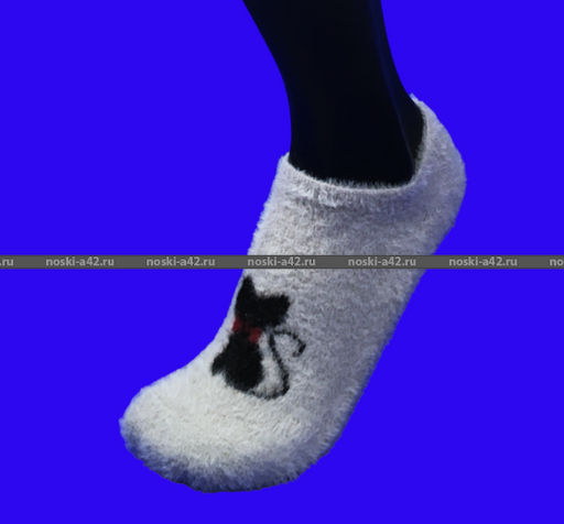 Цена за 10 пар. МИНИBS носки женские укороченные ангора НОРКА ШЕРСТЬ Кошечка 37-41 (фактически 37-41) - Weiwei фото 6