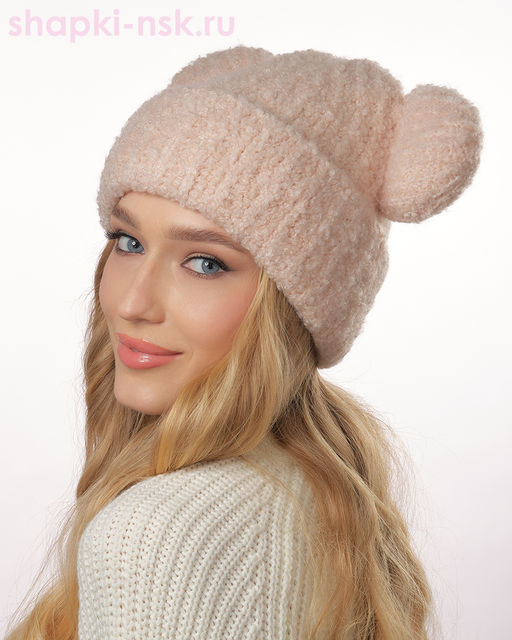 03018 BKE Чебурашка букле Шапка флис (52-56)