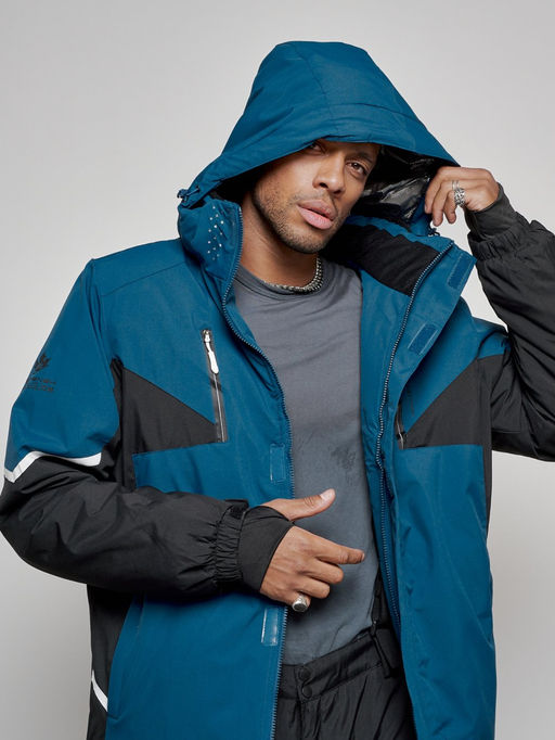 Горнолыжный костюм мужской зимний синего цвета 6319S - Leifensh фото 15