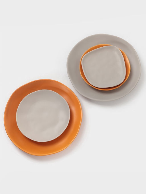 Тарелка Magistro Potter, d=26 см, фарфор, оранжевая фото 8
