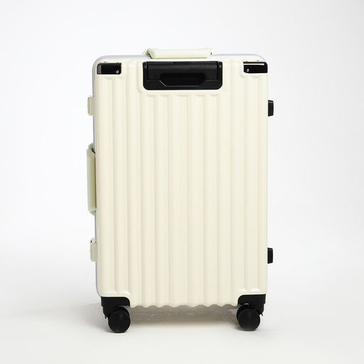 Чемодан средний 24, отдел на молнии, 2 кодовых замка, 4 колеса, крючок, цвет бежевый - Simaland фото 4