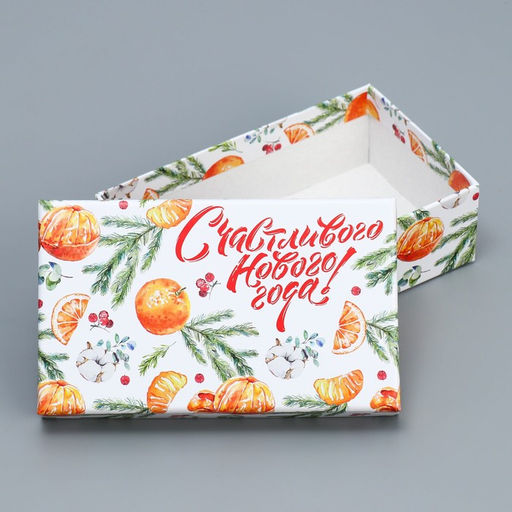 Набор новогодних подарочных коробок 10 в 1 «Новогодняя акварель», 12 х 7 х 4 - 32.5 х 20 х 12.5 см