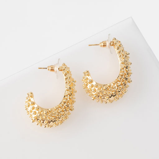 Серьги металл Стиль неоны, цвет золото