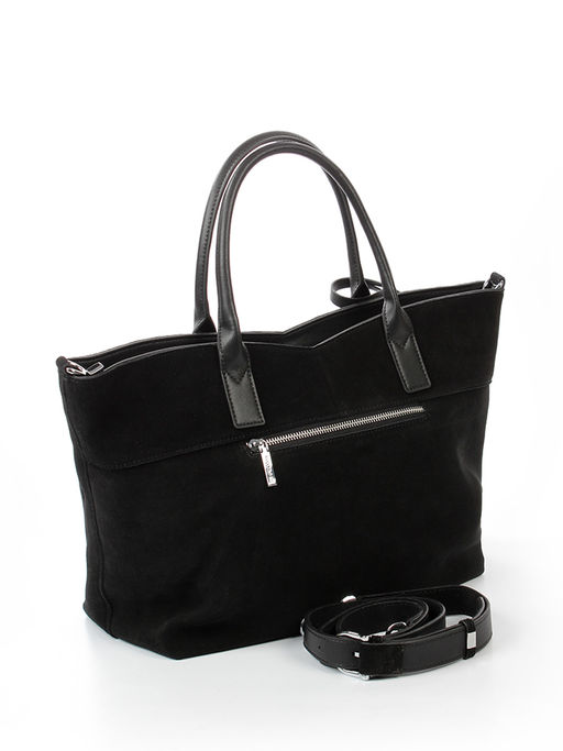 LACCOMA сумка C1059-F-черный натуральная замша, натуральная кожа полиэстер  фото 3