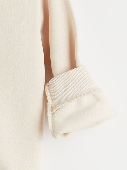 Bisiklet Yaka K?z ?ocuk Kal?n Sweatshirt 2li