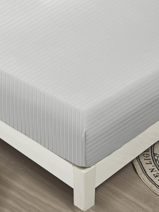 Простыня Страйп на резинке Мерцана MERCS005 (Сетло-серый) 140x200