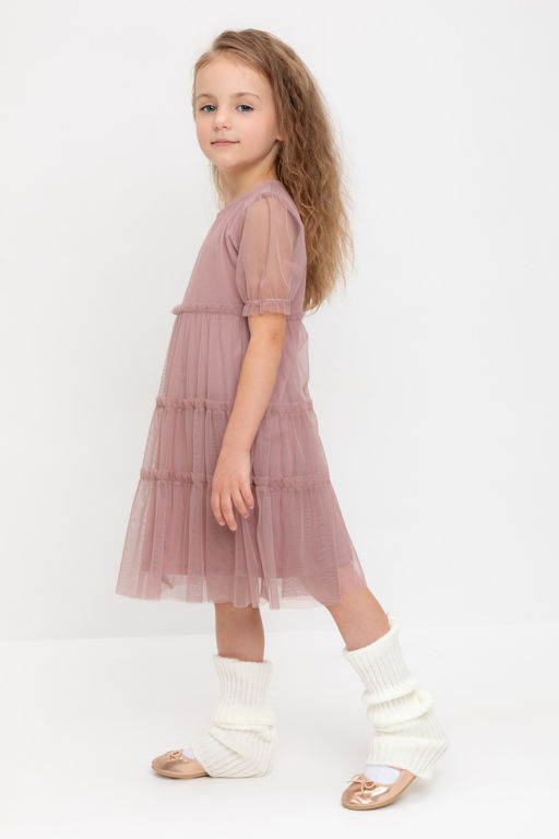 К 5909/серая пудра платье для дев - Crockid фото 3