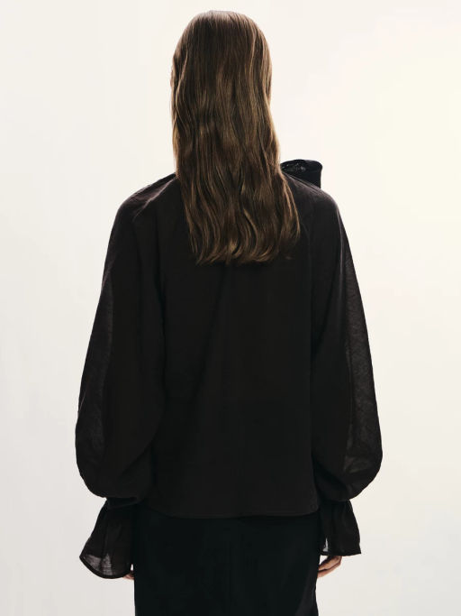 Блузка из тенселя с бантом / Zarina