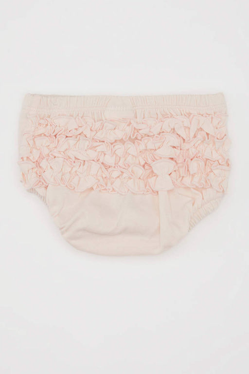 Шорты из двух предметов из чесаного хлопка для маленьких девочек - Defacto фото 3