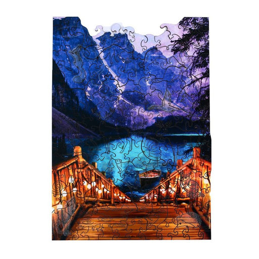 Пазл Вечерний пейзаж фигурные светящиеся детали - Puzzle фото 14