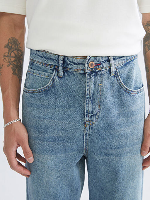Baggy Fit Erkek Jean Pantolon