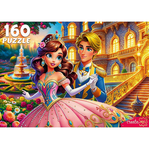 Пазлы 160 "Приц и принцесса в саду"