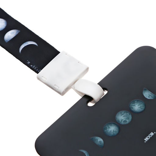 Бейдж горизонтальный, внешний, 100 х 80мм, внутренний 52 х 82мм, лента 42 см, Луна - Calligrata фото 3