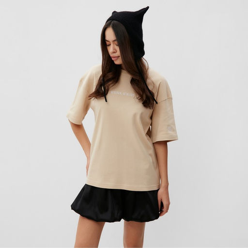 Футболка женская MIST Coordinates, размер L-XL, бежевая