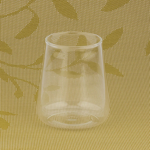 Стакан стеклянный "Пирамида" 450мл, д8,8см, h10,3см, горло д6,5см, в коробке (Китай)