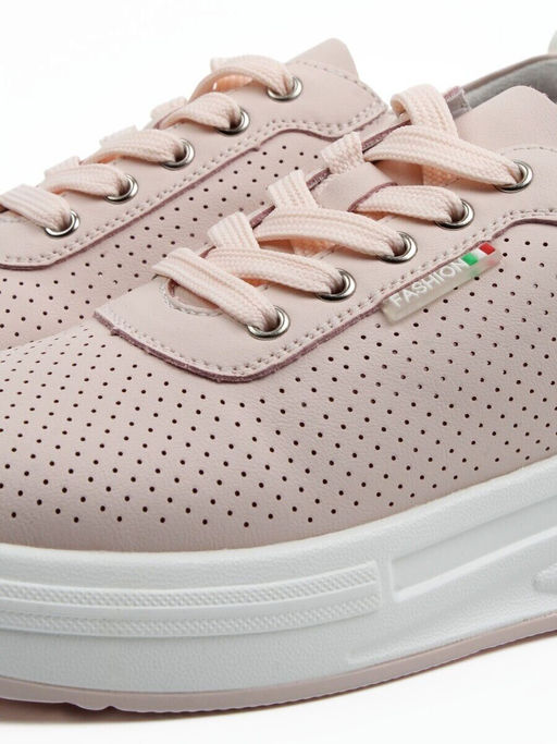 03-YH324-4 PINK Полуботинки летние женские (натуральная кожа)