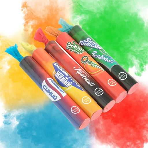 Цена за 5 шт. Цветной дым, заряд 0,8 дюйма, ОПТИ, 60 сек, цена за 1 шт, микс из 5 шт, 15,5 см - Simaland фото 2