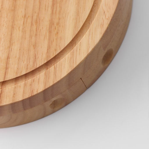 Набор для подачи сыра Magistro, 4 ножа, доска, 19.5×19.5×3.5 см, дуб