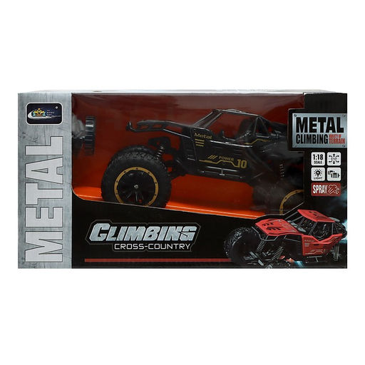 Джип «Вездеход», работает от аккумулятора, радиоуправление, дым, элементы из металла, чёрный