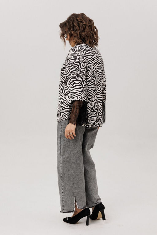 Блуза ANELLI 1801 зебра  фото 2