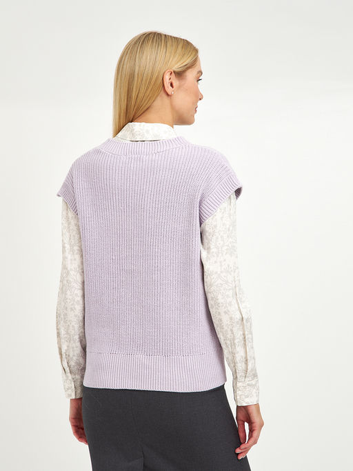 пуловер женский из хлопка без рукавов - Glenfield фото 7