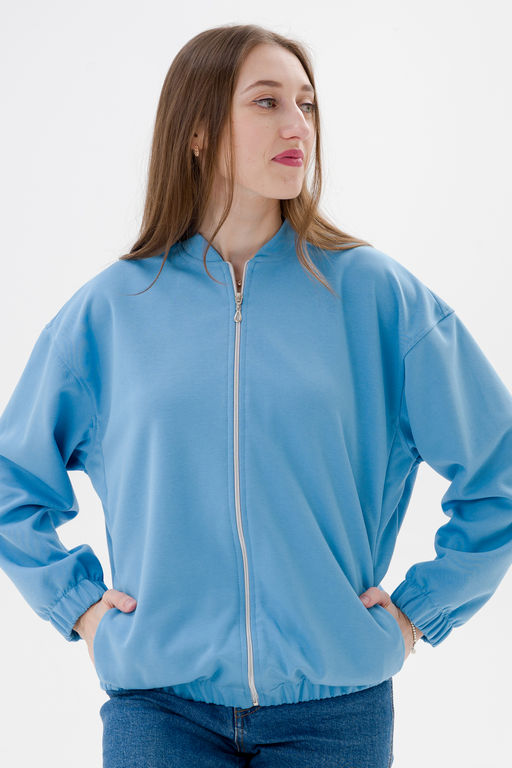 Бомбер из коттон фита Амадэль